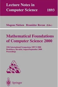Mathematical foundations of computer science 2000