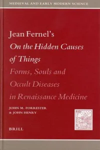 Capa de Jean Fernel's On the hidden causes of things