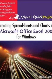 Creating Spreadsheets and Charts in Microsoft Office Excel 2007 for Windows