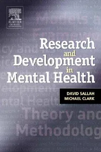 RESEARCH AND DEVELOPMENT IN MENTAL HEALTH: THEORY, FRAMEWORK AND MODELS; ED. BY DAVID SALLAH