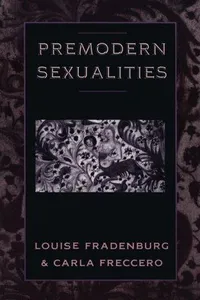 Premodern Sexualities
