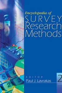 Encyclopedia of Survey Research Methods