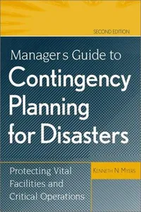 Cover of Manager's guide to contingency planning for disasters