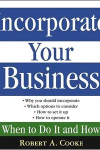 Capa de Incorporate your business