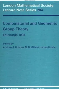 Combinatorial and geometric group theory