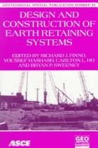 Design and construction of earth retaining systems