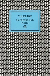 Capa de On poetry and poets por T. S. Eliot