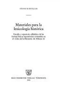 Materiales para la lexicología histórica