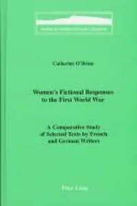 Women's fictional responses to the First World War