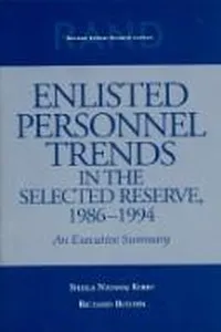 Enlisted personnel trends in the selected reserve, 1986-1994
