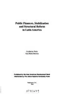 Public finances, stabilization, and structural reform in Latin America
