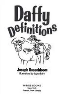 Cover of Daffy definitions