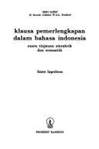 Klausa pemerlengkapan dalam bahasa Indonesia