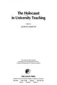 The Holocaust in university teaching