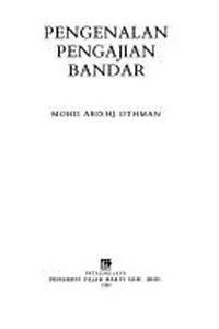 Pengenalan pengajian bandar
