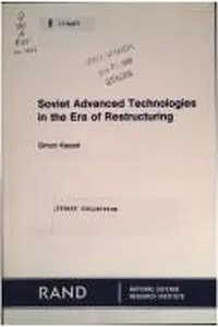 Soviet advanced technologies in the era of restructuring