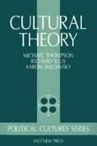 Cover of Cultural theory