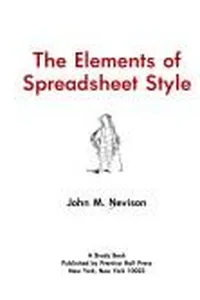 The elements of spreadsheet style