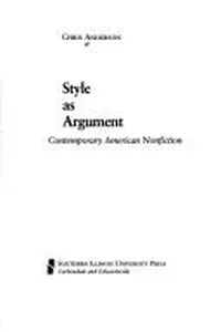 Cover of Style as argument