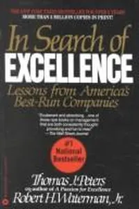 Capa de In search of excellence por Thomas J. Peters
