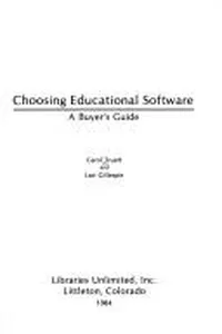 Capa de Choosing educational software