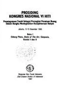 Prosiding Kongres Nasional VI HITI
