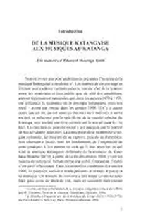 Musique urbaine au Katanga