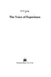 Capa de The voice of experience por R. D. Laing