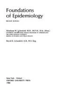 Foundations of epidemiology
