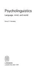Psycholinguistics