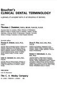 Boucher's clinical dental terminology