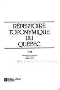 Répertoire toponymique du Québec