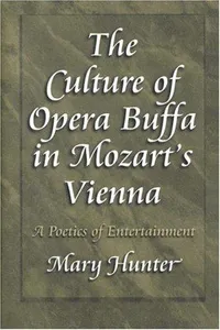 Capa de The culture of opera buffa in Mozart's Vienna