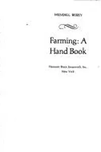 Capa de Farming por Wendell Berry
