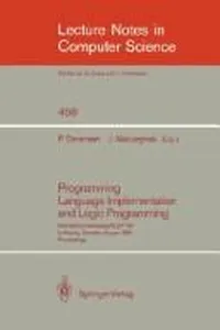 Capa de Programming language implementation and logic programming