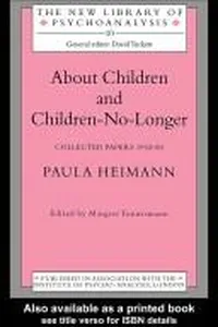 Cover of About children and children-no-longer
