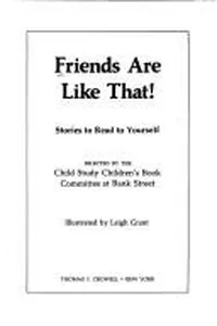 Cover of Friends are like that!