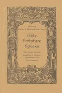 Holy Scripture speaks