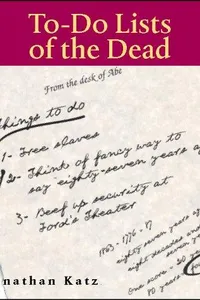 To-do lists of the dead