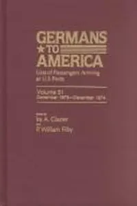 Germans to America, Volume 31  Dec. 1, 1873-Dec. 29, 1874
