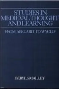 Cover of Studies in medieval thought and learning from Abelard to Wyclif