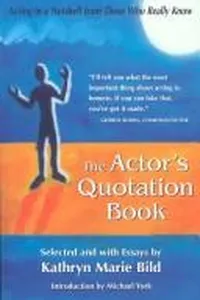 The actor's quotation book