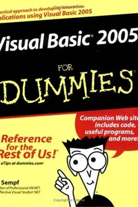 Visual Basic 2005 for dummies