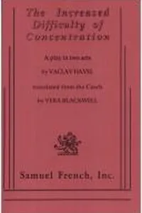 The increased difficulty of concentration