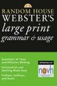 Random House Webster's large print grammar & usage