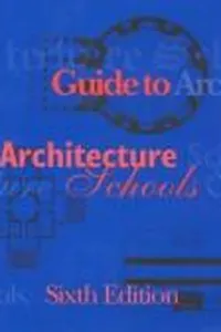 Cover of Guide to architecture schools