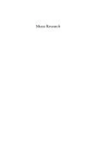 Cover of Music research