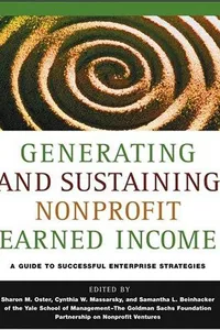 Generating and sustaining nonprofit earned income
