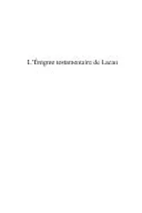 L' énigme testamentaire de Lacan