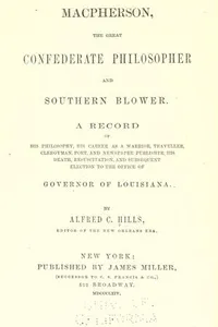 MacPherson, the great Confederate philosopher...